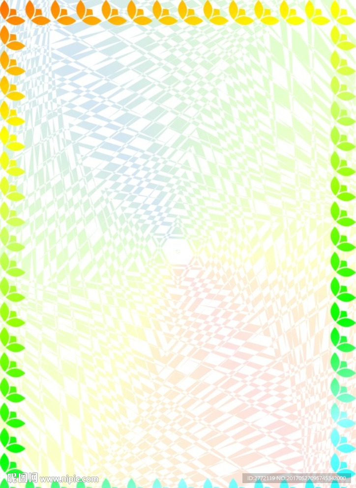 花彩叶 特约证书纹