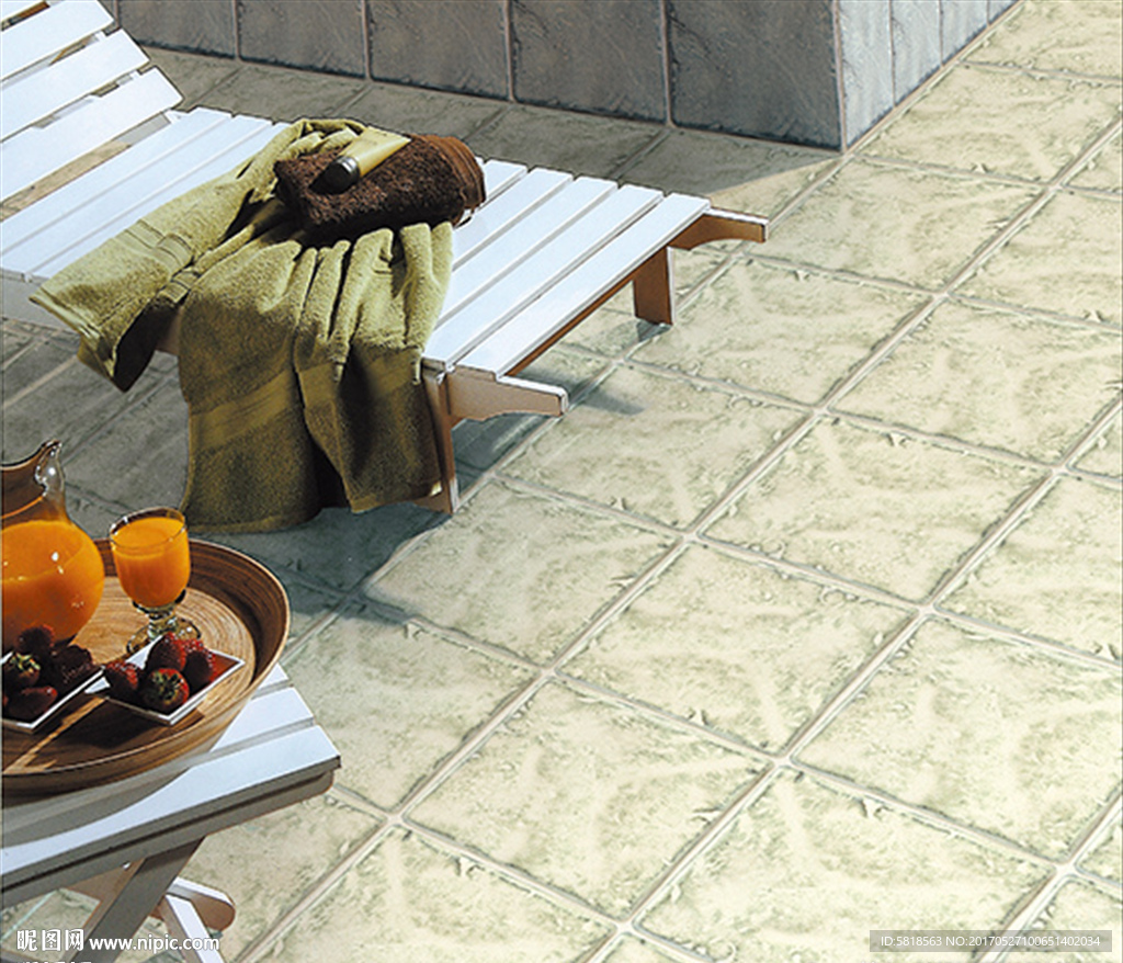 瓷砖铺贴露台分层