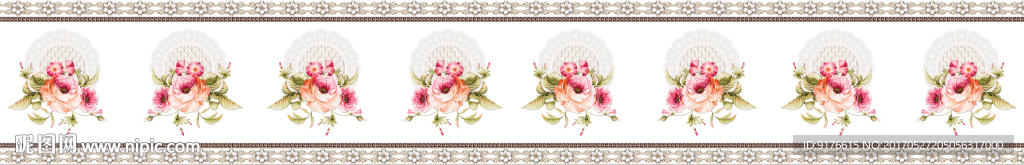 花朵腰线