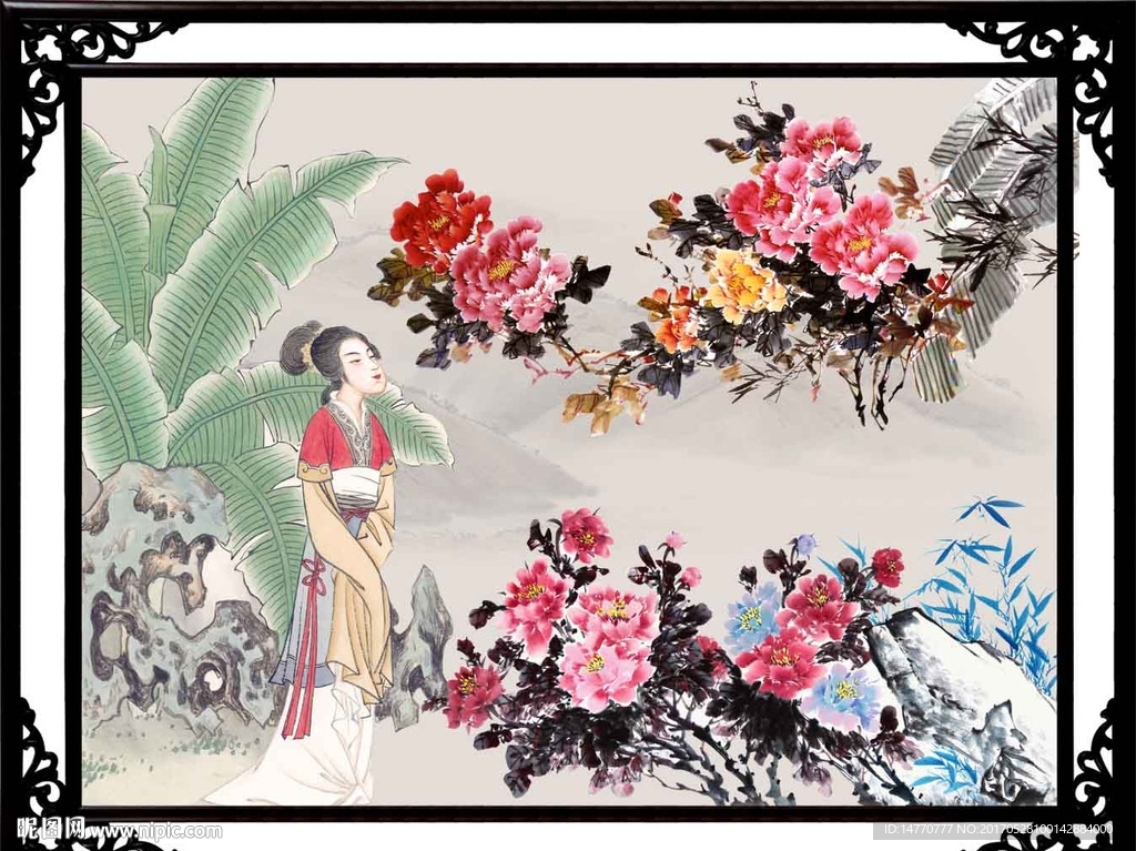 国画仕女图