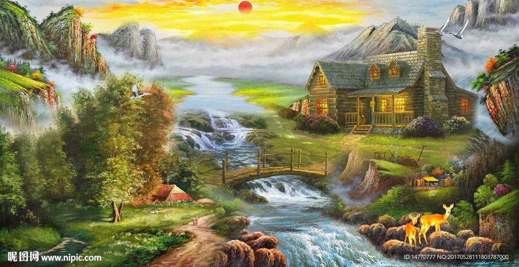 油画风景