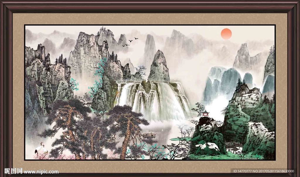 巨幅山水画