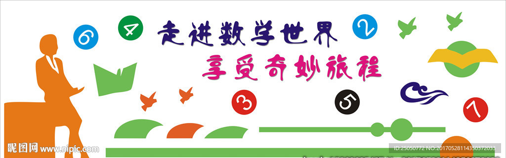 数学教室文化墙