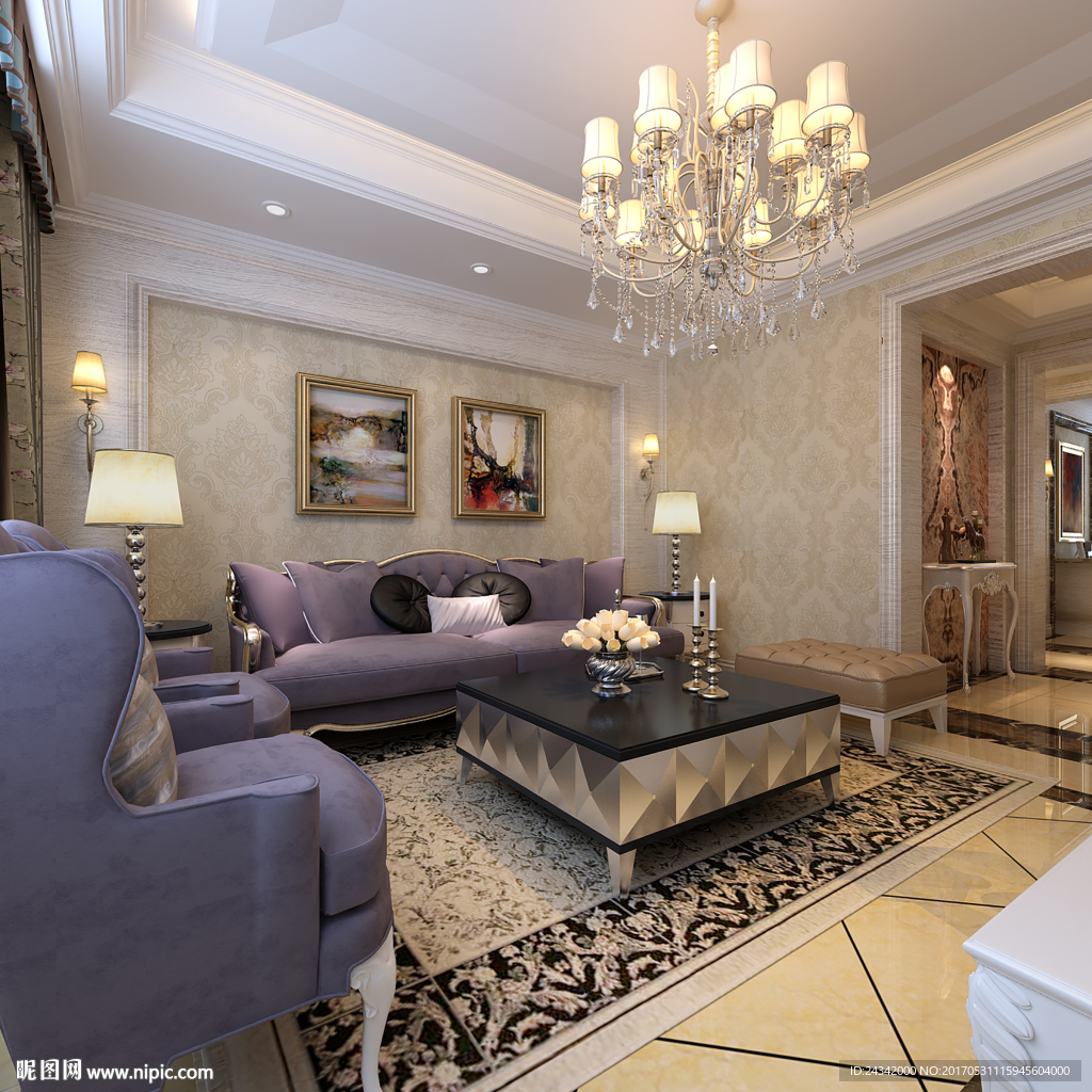 欧式风格室内设计效果图