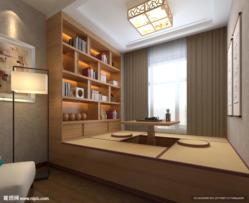 书房装饰设计效果图