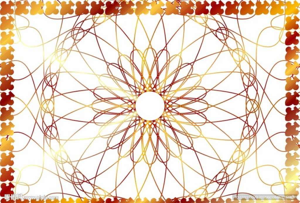 金花边 特色证书纹