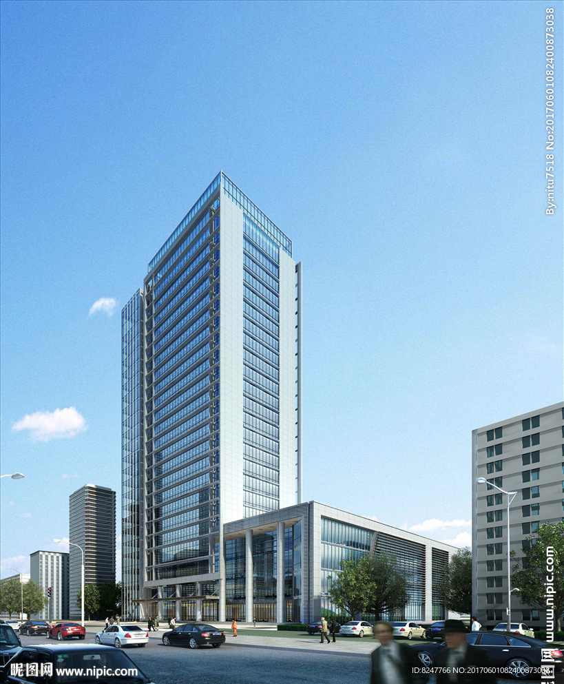 CBD商务中心建筑效果图