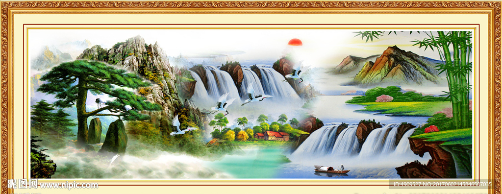国画山水画