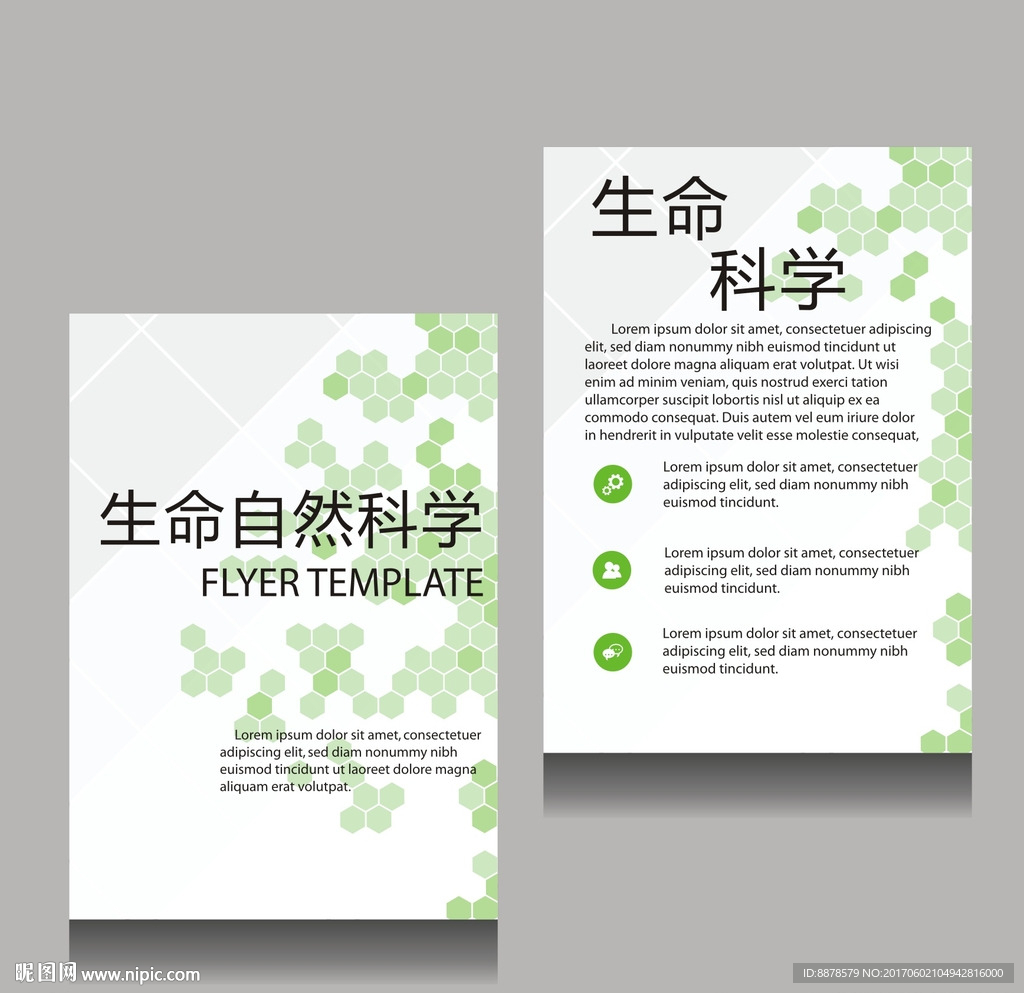 生命科学背景海报