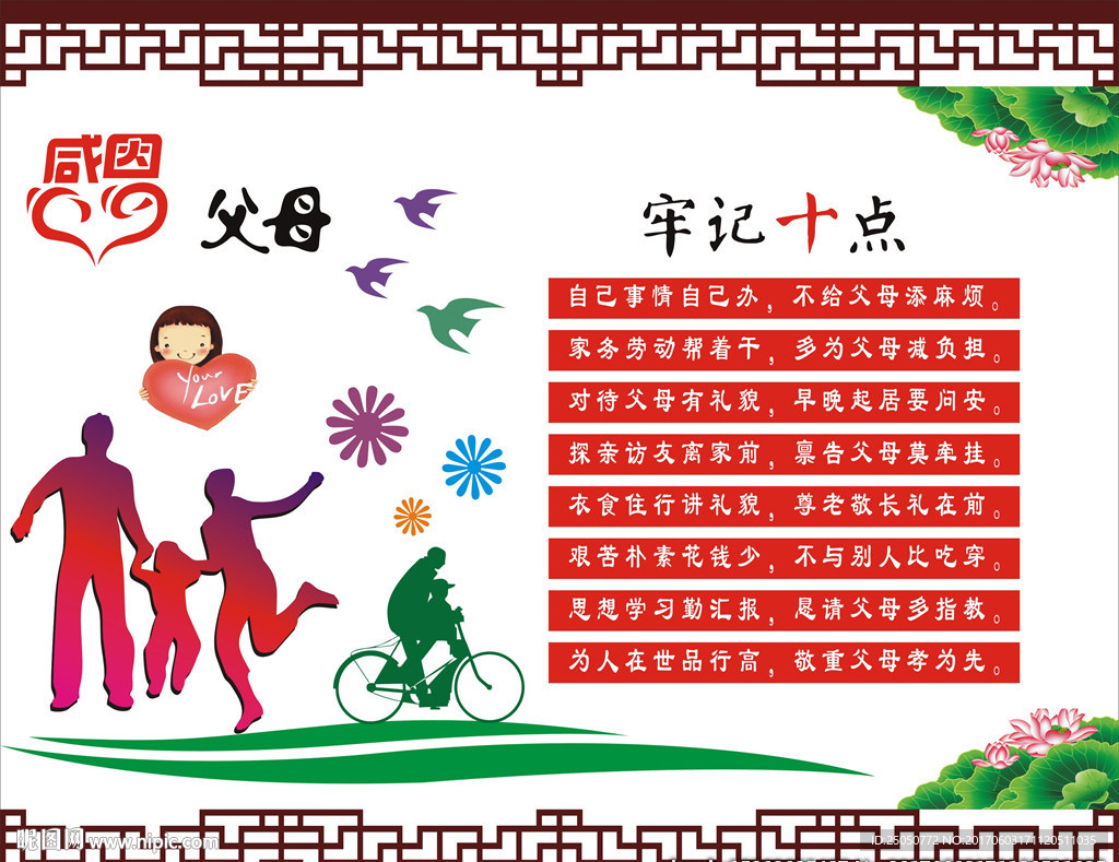 感恩父母文化墙