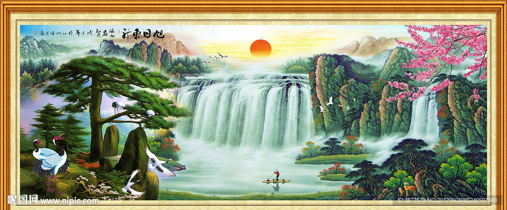 巨幅山水画