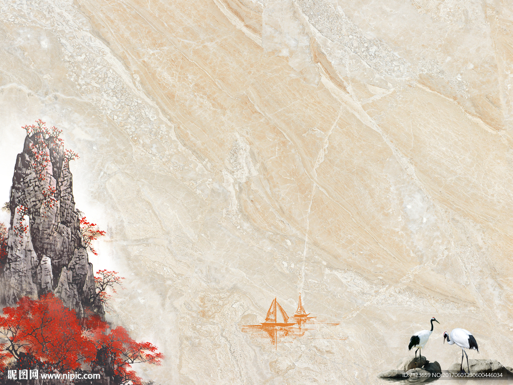 大理石 石纹 天空 海纳百川