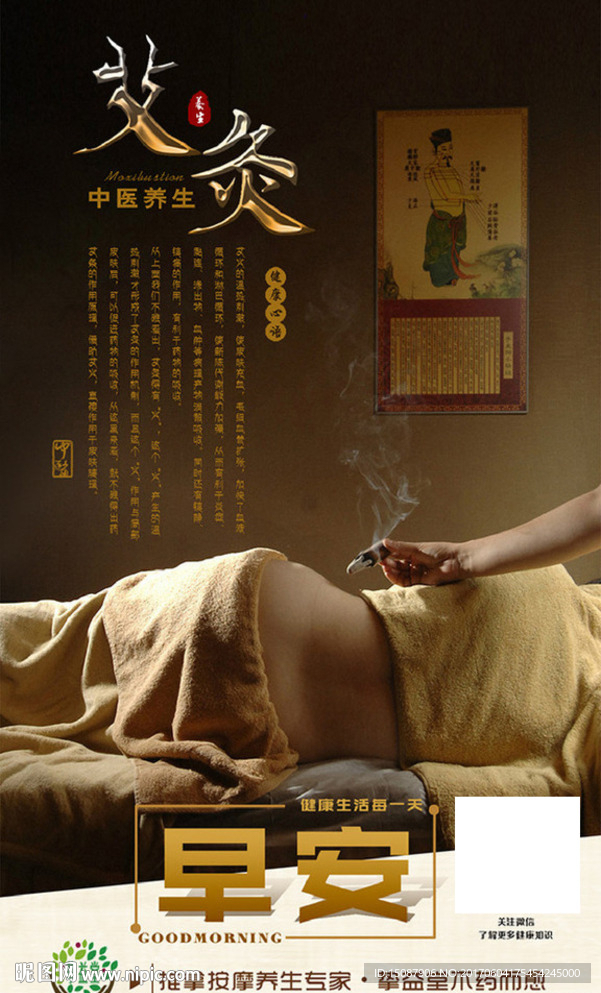 艾灸海报