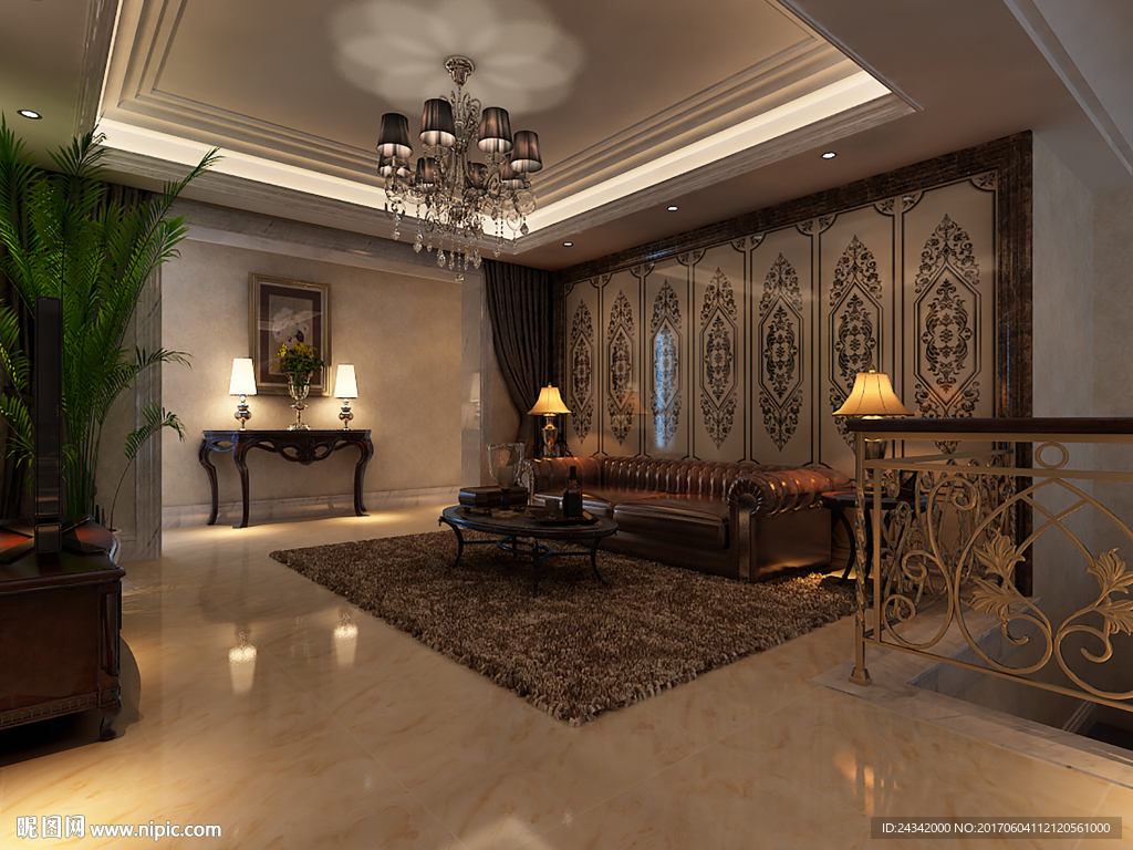 别墅休闲区装饰效果图