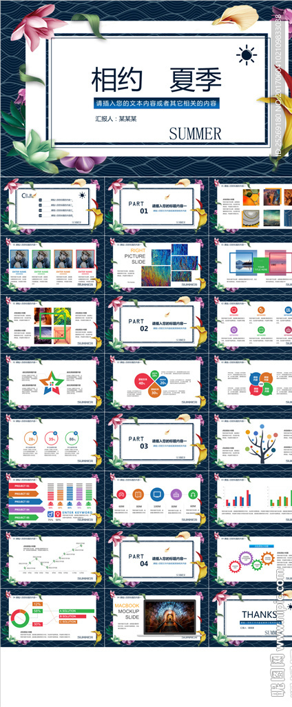 相约夏季PPT