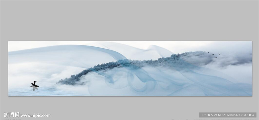 新中式动感水墨装饰画