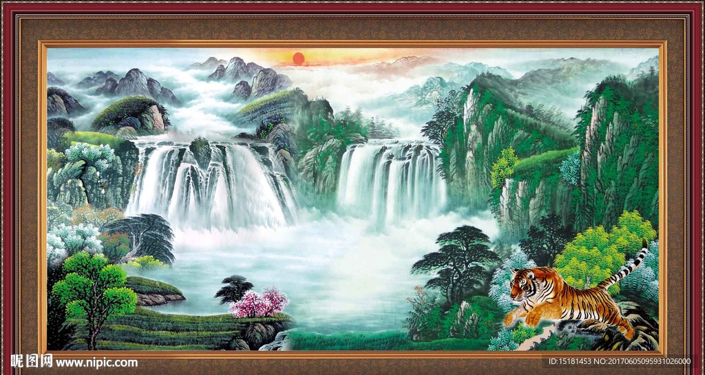 巨幅山水画
