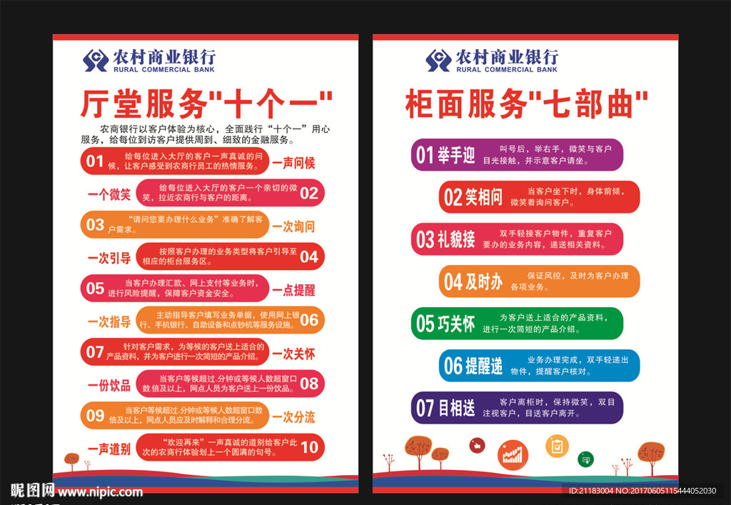 银行厅堂服务十个一 柜面服务