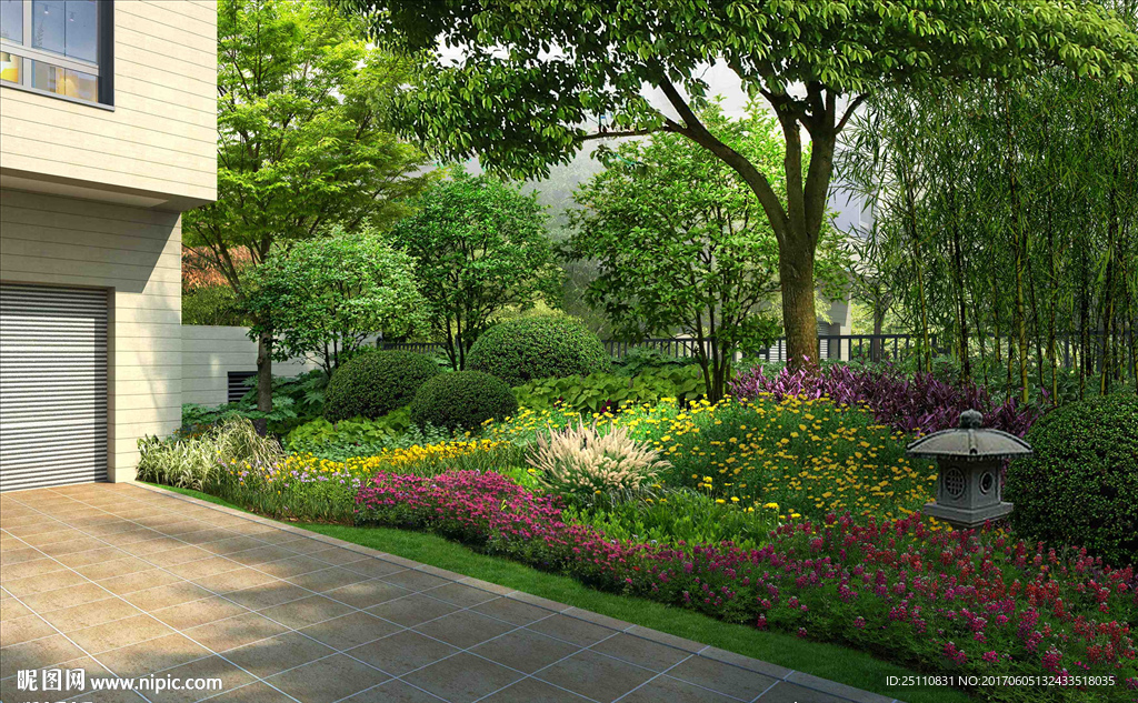 车库入口景观设计图