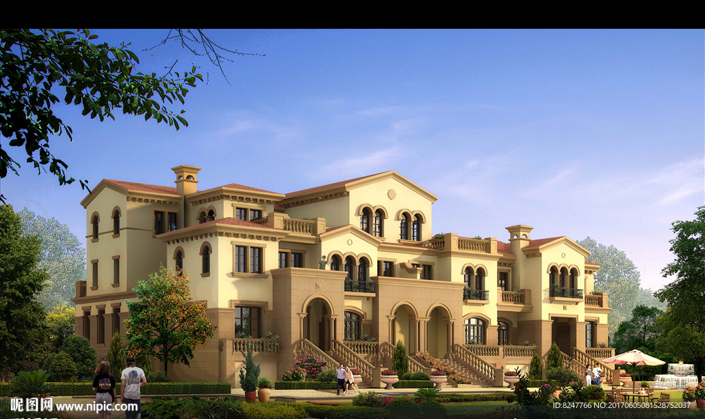 别墅建筑效果图