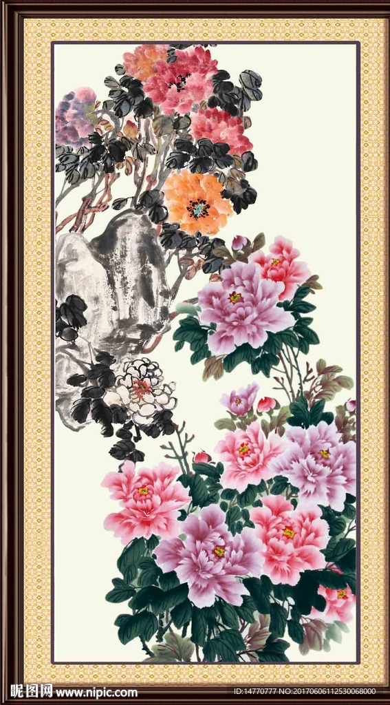 国画牡丹