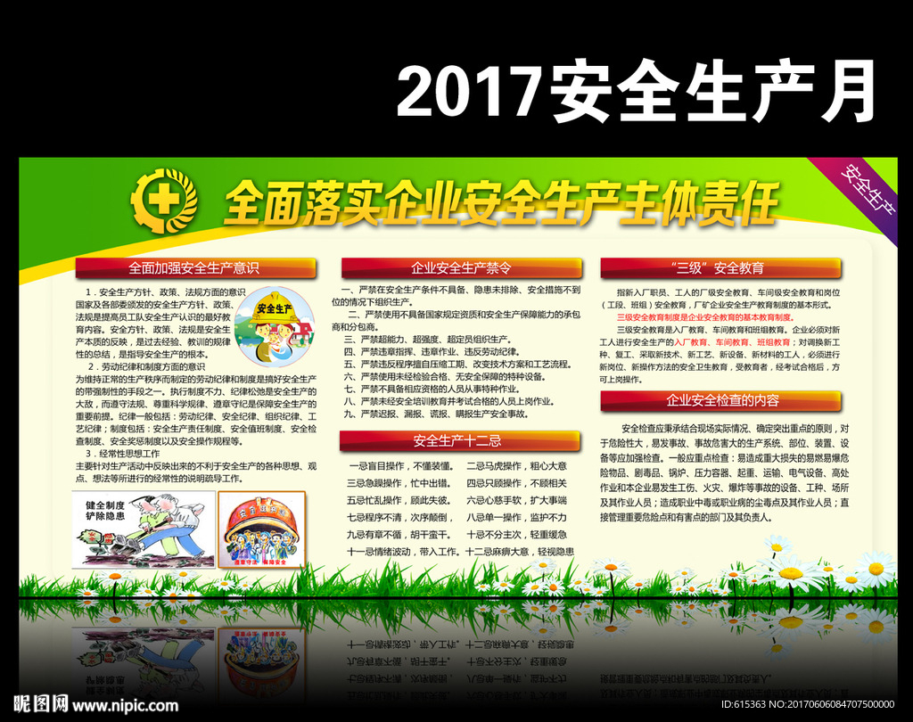 安全生产月宣传栏