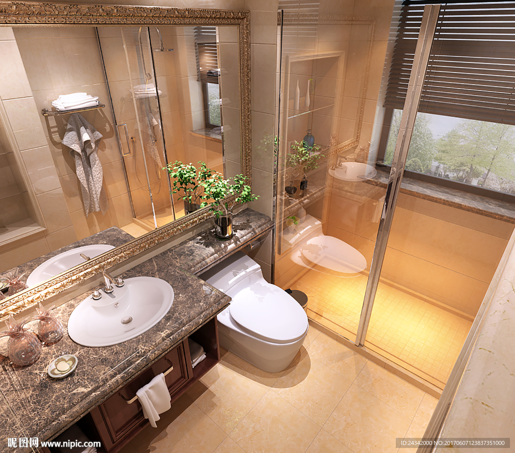 卫生间装饰设计效果图