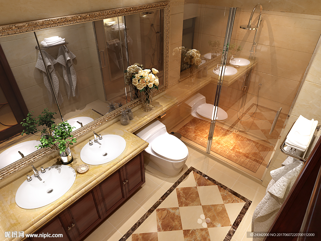 卫生间装饰设计效果图