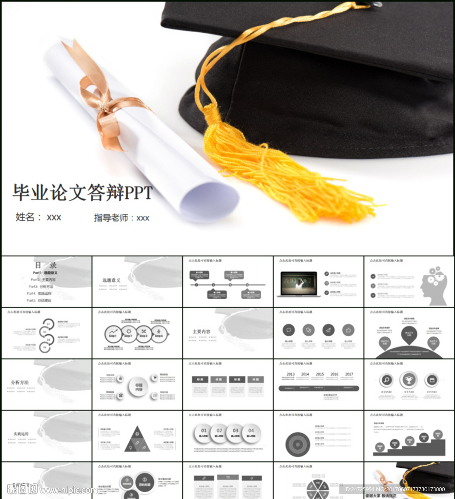 毕业论文答辩PPT