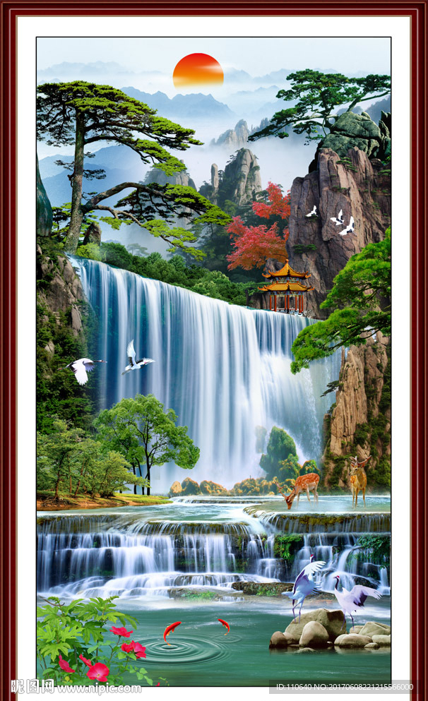 玄关山水画