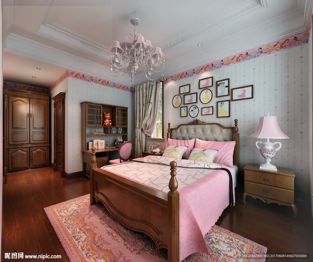 女儿房装饰设计效果图