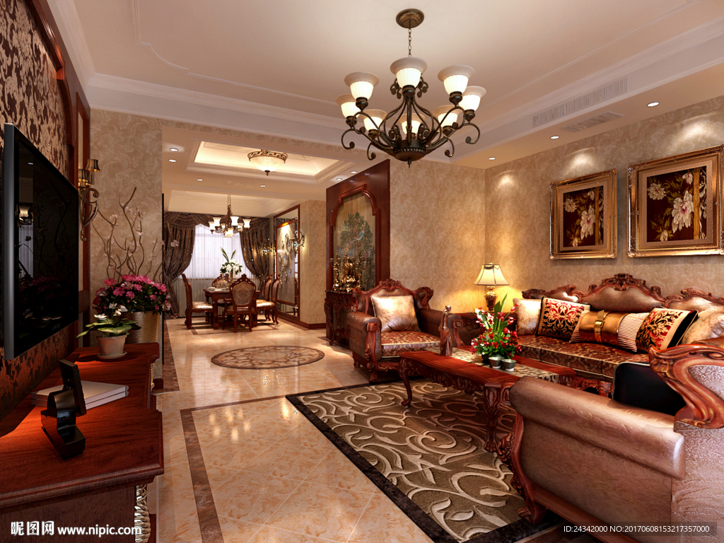 客餐厅装饰设计效果图