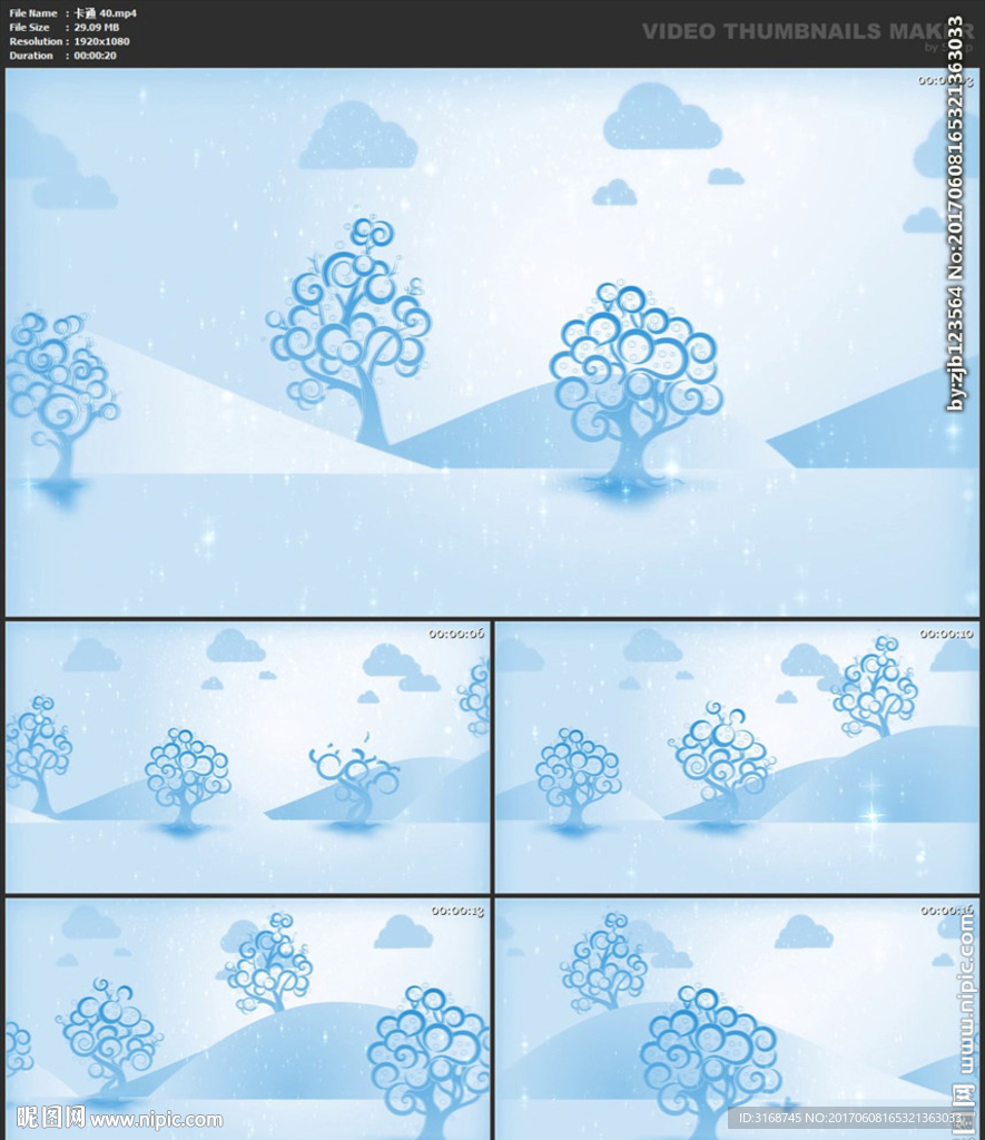 卡通 节日背景 冬天 冰雪