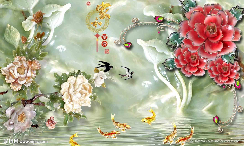 玉雕背景墙