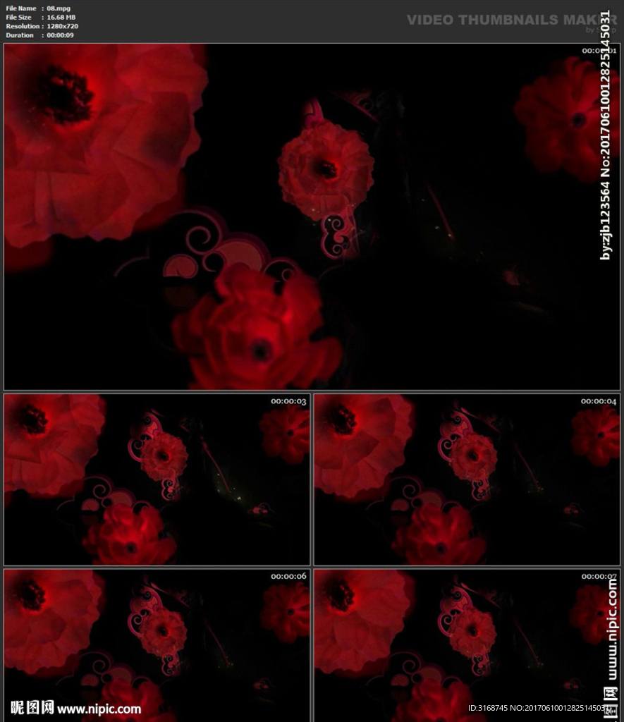 婚礼片头 喜庆 婚庆桃心 春节