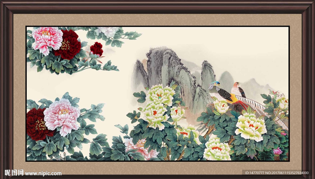 国画牡丹