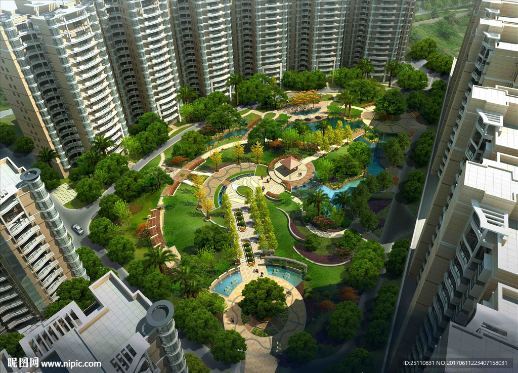 内廷绿化景观图