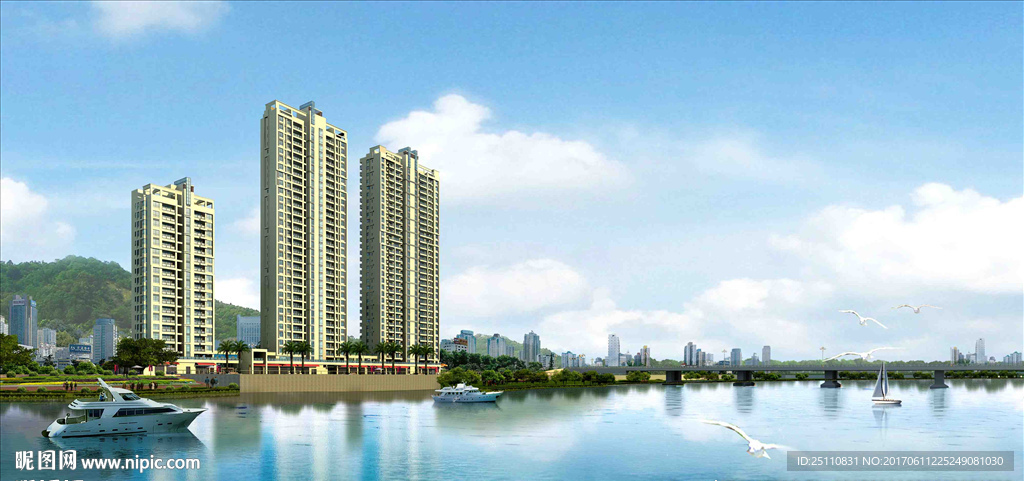 游艇水景景观设计图
