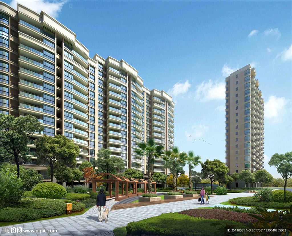 住宅连廊景观图