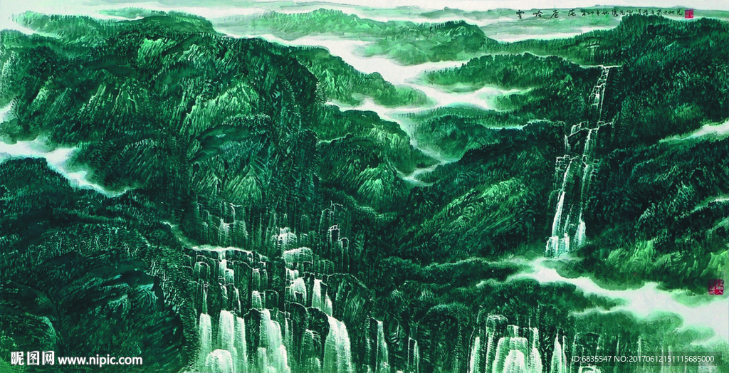 张隽先国画  现代水墨  水墨
