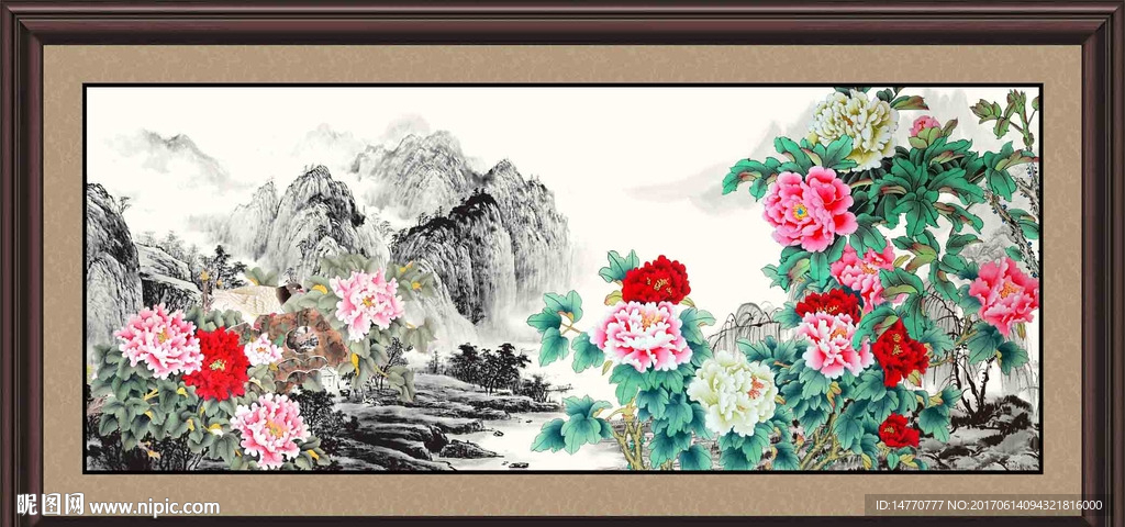 国画牡丹