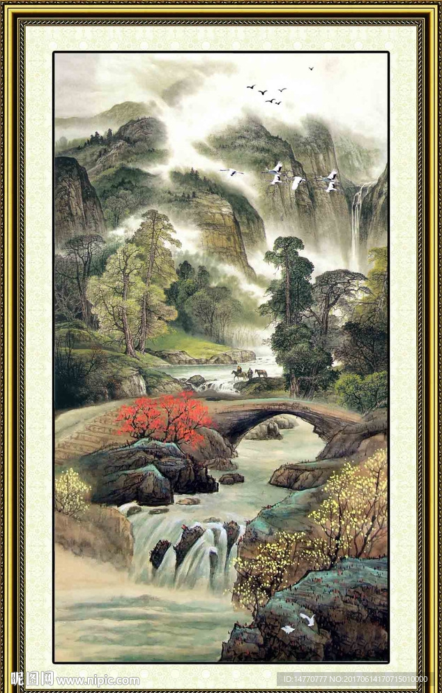 巨幅山水画