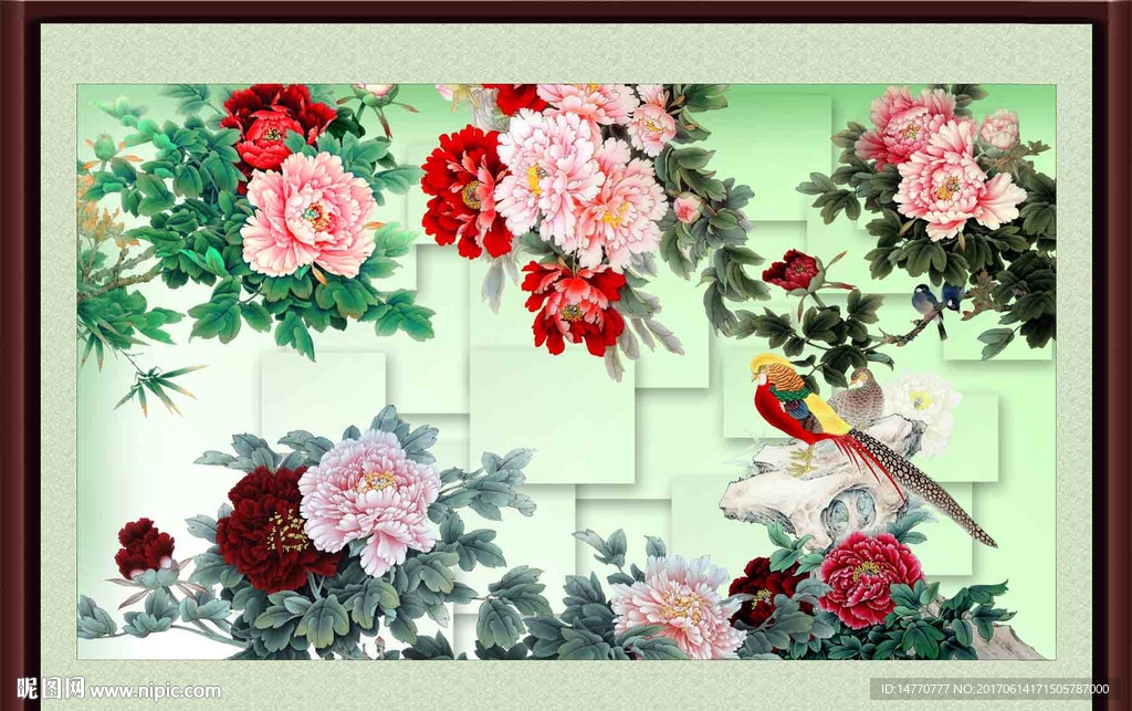 国画牡丹