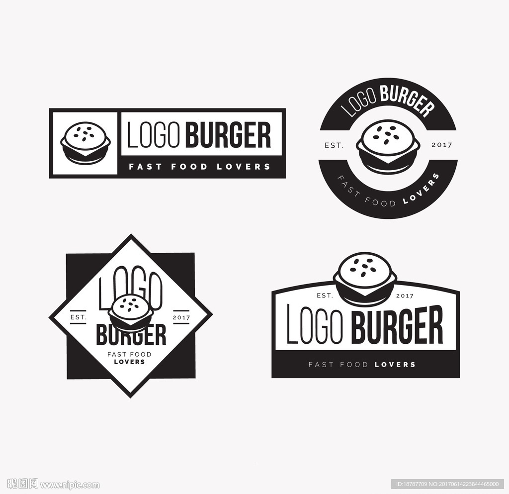 汉堡店logo设计