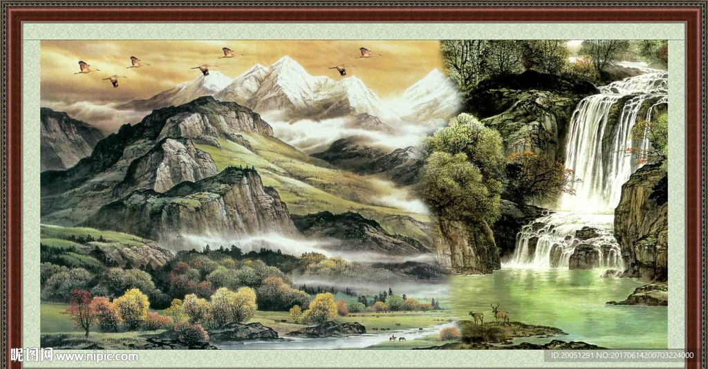 巨幅山水画