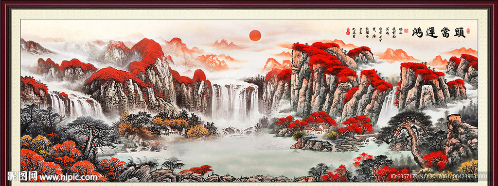 鸿运当头国画
