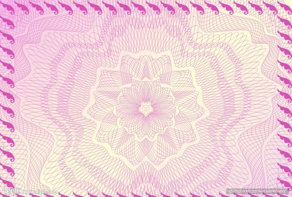 果粉丝线 特色证书纹