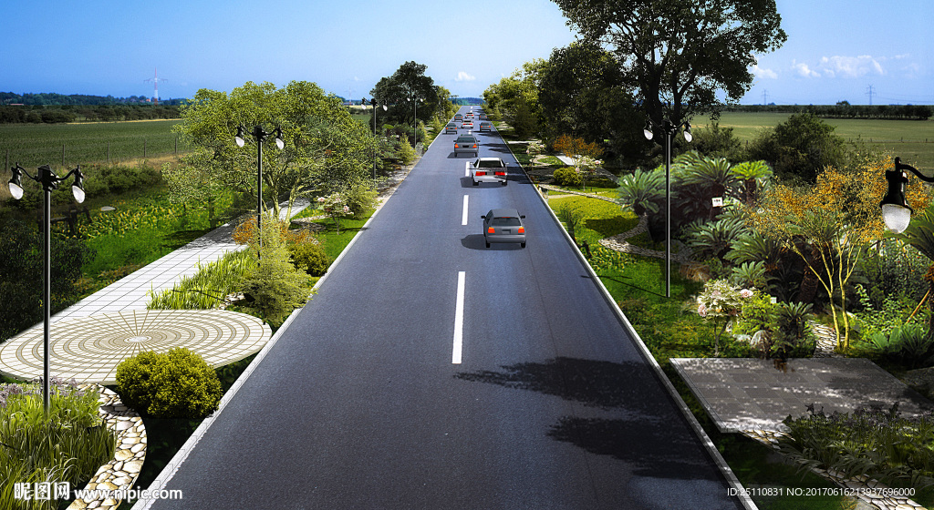 道路景观设计图