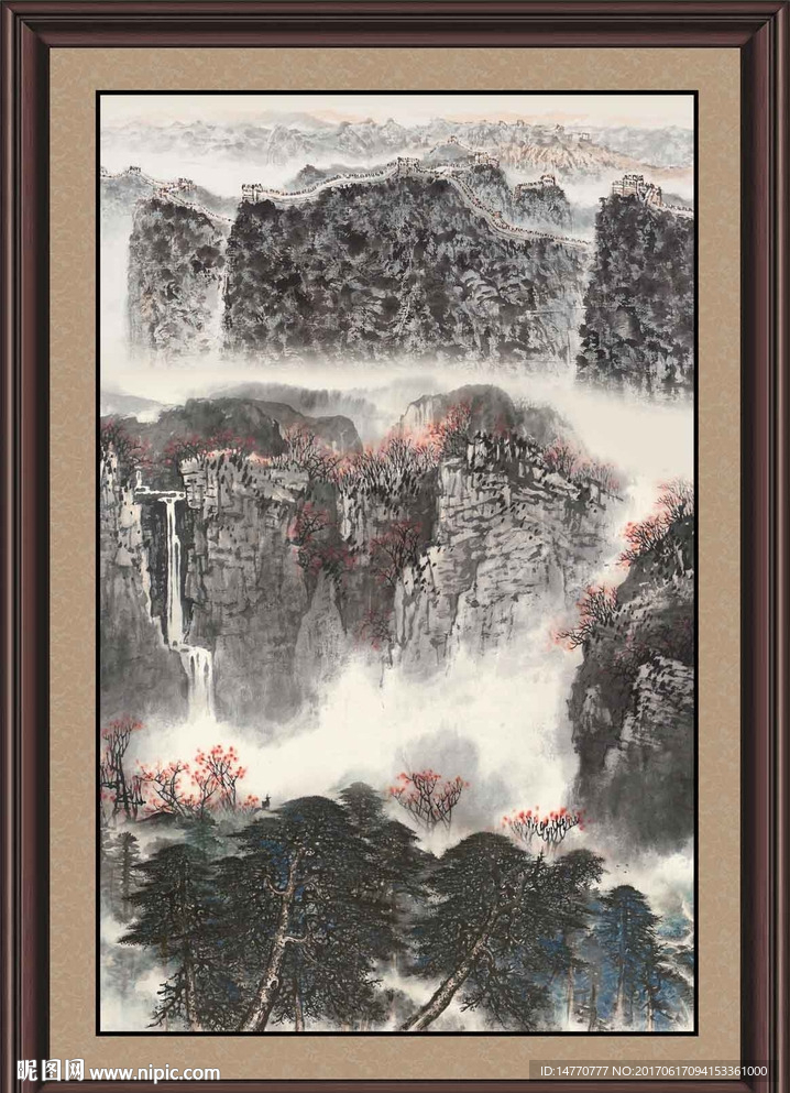 水墨山水画