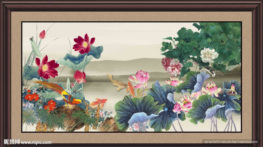 荷花图
